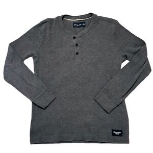Abercrombie and Fitch Essential Long-Sleeve Henley Tee Size Small